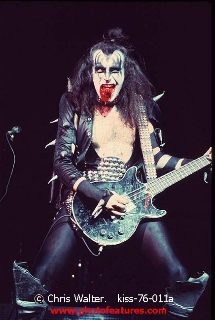 Photo of Kiss for media use , reference; kiss-76-011a,www.photofeatures.com