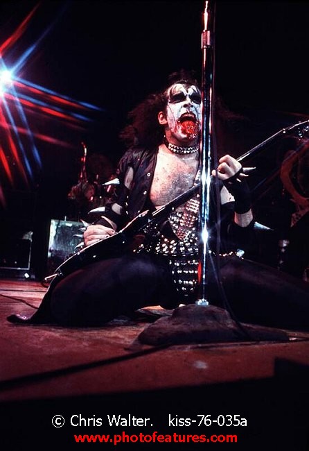 Photo of Kiss for media use , reference; kiss-76-035a,www.photofeatures.com