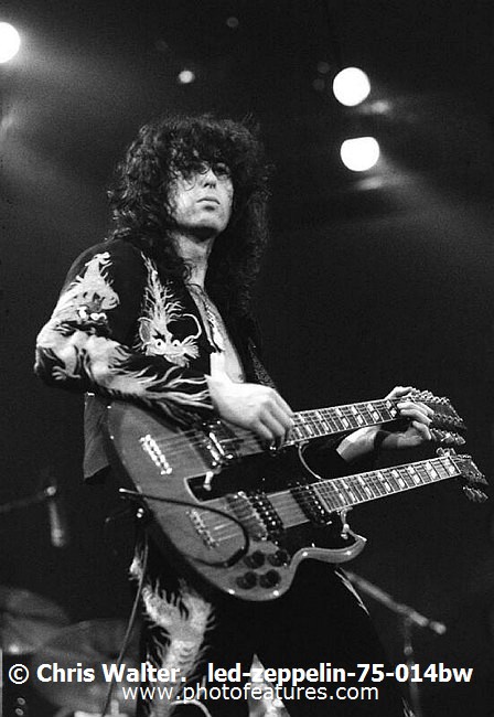 Photo of Led Zeppelin for media use , reference; led-zeppelin-75-014bw,www.photofeatures.com