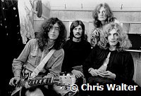 Led Zeppelin 1969 Jimmy Page, John Bonham, John Paul Jones and Robert Plant at The Lyceum<br> Chris Walter