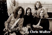 Led Zeppelin 1969 Jimmy Page, John Bonham, John Paul Jones and Robert Plant at The Lyceum.<br> Chris Walter