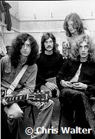 Led Zeppelin 1969 Jimmy Page, John Bonham, John Paul Jones and Robert Plant at The Lyceum.<br> Chris Walter