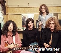 Led Zeppelin 1969 Jimmy Page, John Bonham, John Paul Jones and Robert Plant at the Lyceum.<br> Chris Walter<br>Extra Large Scan