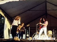 Led Zeppelin 1969 Robert Plant, John Paul Jones, Jimmy Page and John Bonham at the Bath Festival<br> Chris Walter