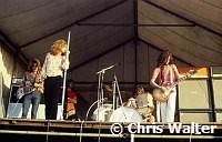 Led Zeppelin 1969 John Paul Jones, Robert Plant, John Bonham and Jimmy Page at Bath Festival<br> Chris Walter