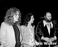 Led Zeppelin 1976 Robert Plant, Jimmy Page and Manager Peter Grant at Song Remains The Same Premiere<br> Chris Walter