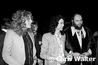 Led Zeppelin 1976 Robert Plant, Jimmy Page and manager Peter Grant at Song Remains The Same Premiere<br> Chris Walter