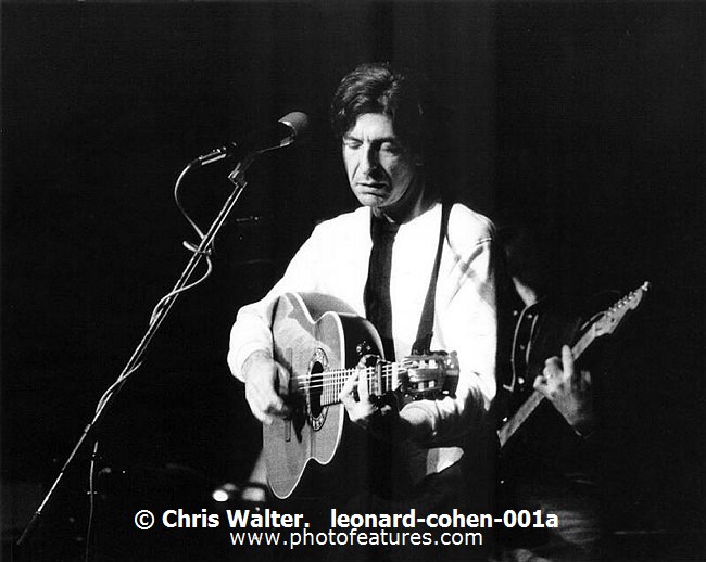 Photo of :Leonard Cohen for media use , reference; leonard-cohen-001a,www.photofeatures.com