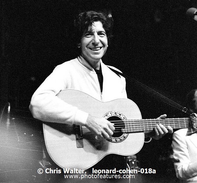 Photo of :Leonard Cohen for media use , reference; leonard-cohen-018a,www.photofeatures.com