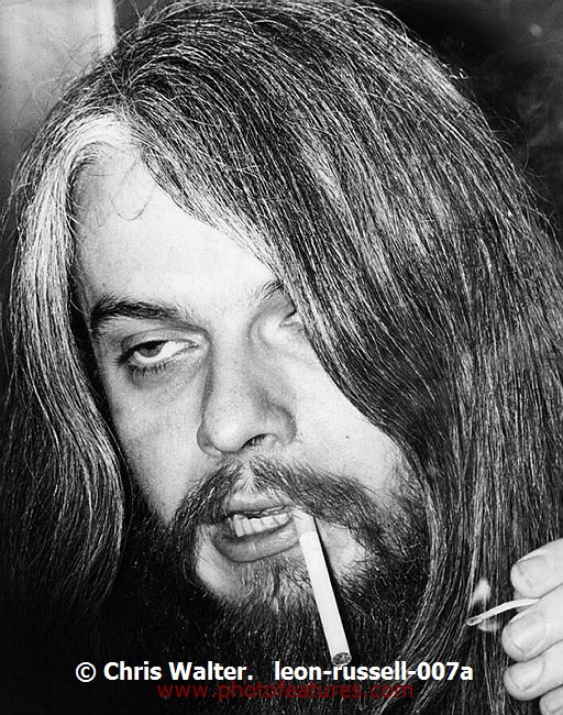 Photo of Leon Russell for media use , reference; leon-russell-007a,www.photofeatures.com