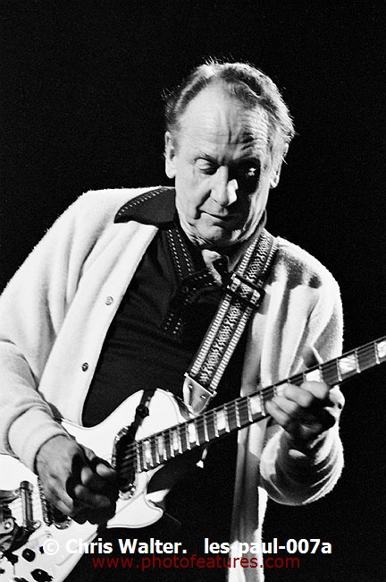 Photo of Les Paul for media use , reference; les-paul-007a,www.photofeatures.com