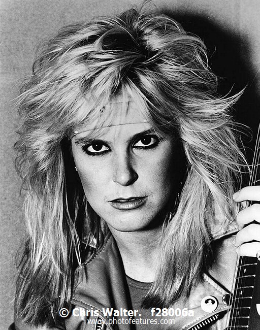Photo of Lita Ford for media use , reference; f28006a,www.photofeatures.com