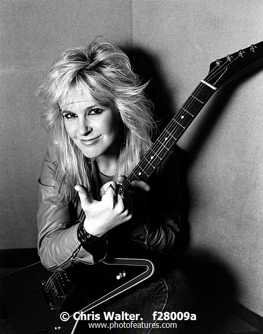 Photo of Lita Ford for media use , reference; f28009a,www.photofeatures.com