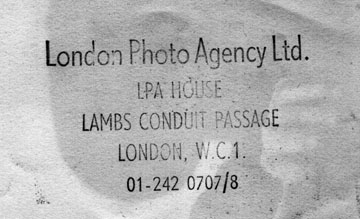 Copyright stamp from London Photo Agency