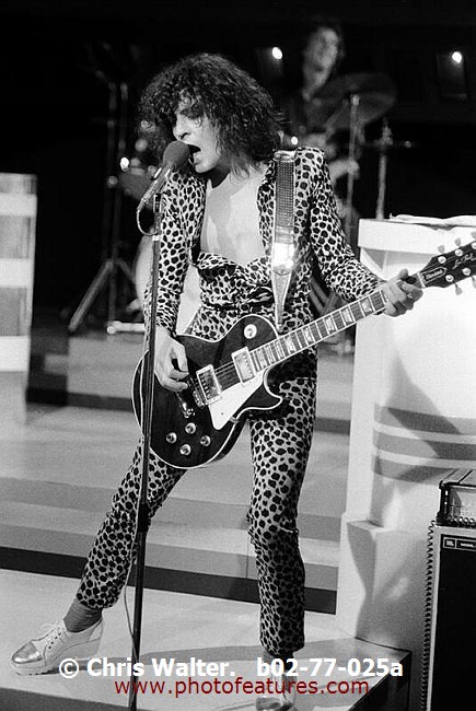 Photo of Marc Bolan for media use , reference; b02-77-025a,www.photofeatures.com