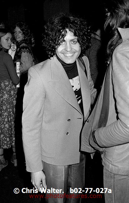 Photo of Marc Bolan for media use , reference; b02-77-027a,www.photofeatures.com