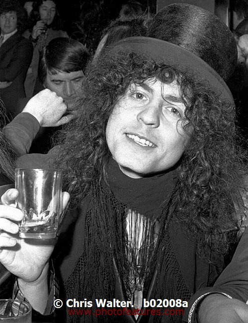 Photo of Marc Bolan for media use , reference; b02008a,www.photofeatures.com