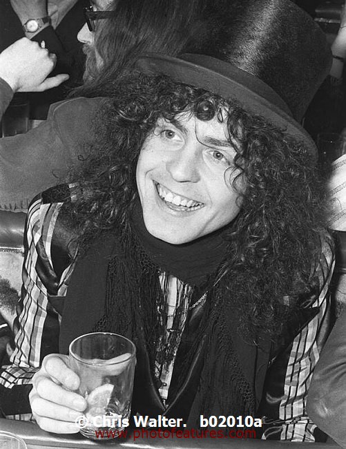 Photo of Marc Bolan for media use , reference; b02010a,www.photofeatures.com