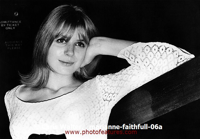 Photo of Marianne Faithfull for media use , reference; marianne-faithfull-06a,www.photofeatures.com