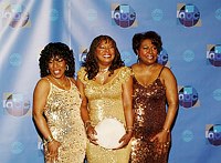 Photo of Martha (Reeves) (c) and the Vandellas<br>at the Motown 45 Celebration TV taping at Shrine Auditorium in Los Angeles 4th April 2004