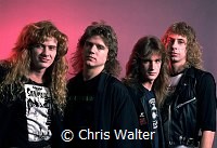 Megadeth 1986 Dave Mustaine, Chris Poland, David Ellefson and Gar Samuelson<br> Chris Walter