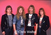 Megadeth 1986 Chris Poland, Dave Mustaine, Chris Poland, Gar Samuelson and David Ellefson<br> Chris Walter