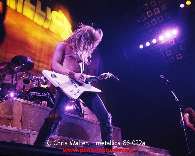 Photo of Metallica for media use , reference; metallica-86-022a,www.photofeatures.com