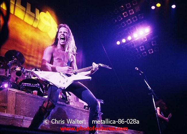 Photo of Metallica for media use , reference; metallica-86-028a,www.photofeatures.com