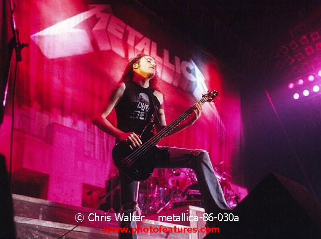 Photo of Metallica for media use , reference; metallica-86-030a,www.photofeatures.com