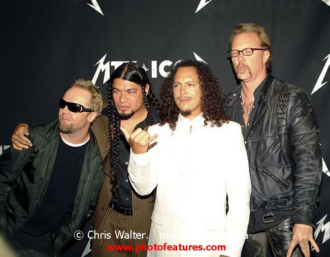 Photo of Metallica for media use , reference; metallica-993-016a,www.photofeatures.com