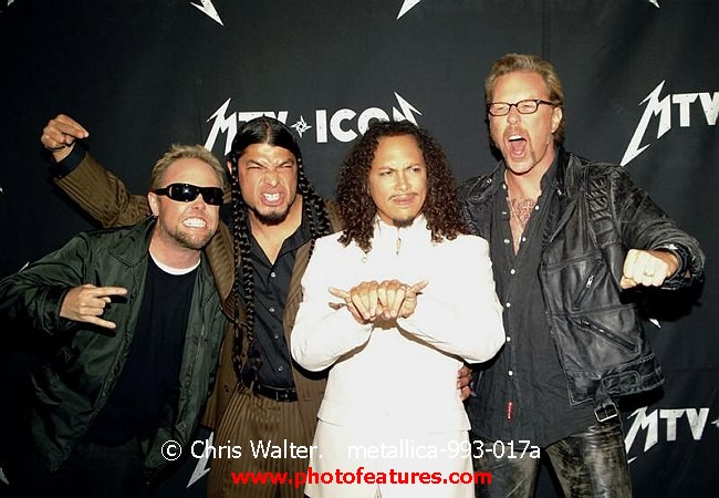 Photo of Metallica for media use , reference; metallica-993-017a,www.photofeatures.com
