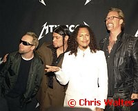 Metallica 2003 Lars Ulrich, Robert Trujillo, Kirk Hammett and James Hetfield at MTV Icons