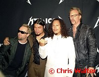 Metallica 2003 Lars Utrich, Robert Trujillo, Kirk Hammett and James Hetfield at MTV Icons