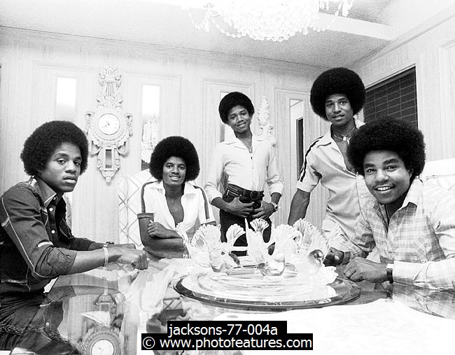 Photo of Michael Jackson for media use , reference; jacksons-77-004a,www.photofeatures.com
