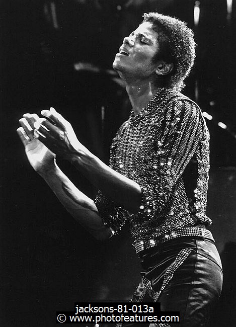Photo of Michael Jackson for media use , reference; jacksons-81-013a,www.photofeatures.com