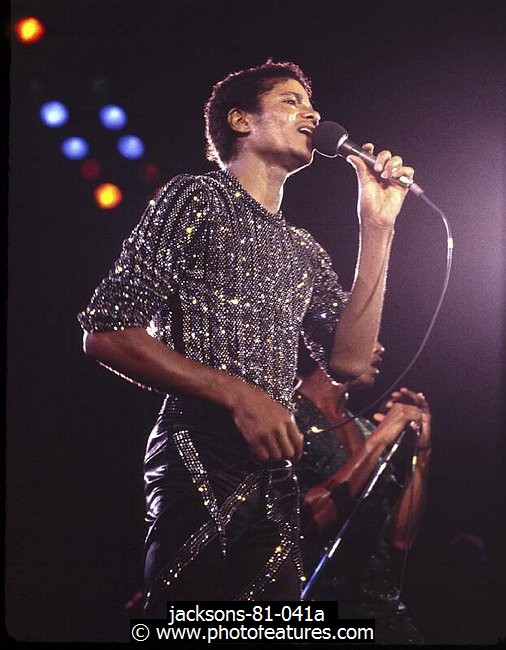 Photo of Michael Jackson for media use , reference; jacksons-81-041a,www.photofeatures.com