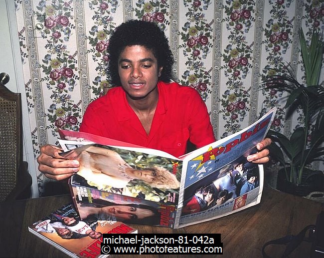 Photo of Michael Jackson for media use , reference; michael-jackson-81-042a,www.photofeatures.com