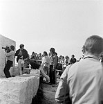 Photo of The Beatles 1967 The Beatles John Lennon and George Harrison during Magical Mystery Tour<br>© Chris Walter<br>