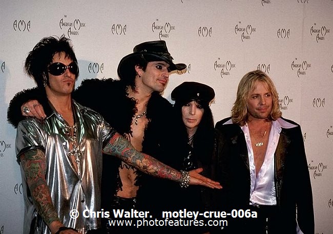 Photo of Motley Crue for media use , reference; motley-crue-006a,www.photofeatures.com