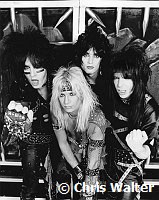 Notley Crue 1983 Nikki Sixx, Vince Neil, Tommy Lee and Mick Mars<br> Chris Walter<br>