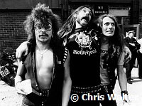Motorhead 1979  Phil Taylor, Lemmy Kilminster and Eddie Clarke<br> Chris Walter<br>