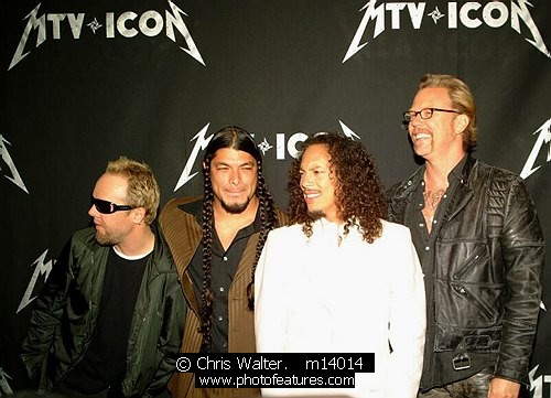 Photo of 2003 MTV Icons Metallica for media use , reference; m14014,www.photofeatures.com