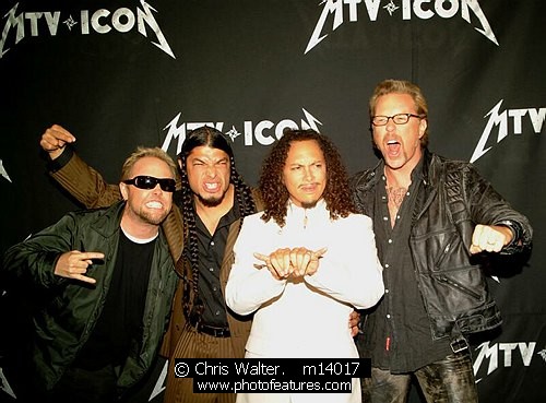 Photo of 2003 MTV Icons Metallica for media use , reference; m14017,www.photofeatures.com