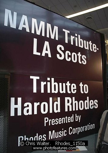 Photo of NAMM Show Tribute Concert to Harold Rhodes for media use , reference; Rhodes_1150a,www.photofeatures.com