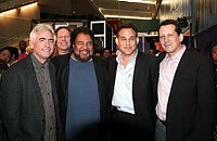 David Benoit, George Duke, Joseph Brandstetter from Rhodes and Jeff Lorber play new Rhodes keyboards at NAMM Show tribute to Harold Rhodes January 18th 2007<br>Photo by Chris Walter/Photofeatures