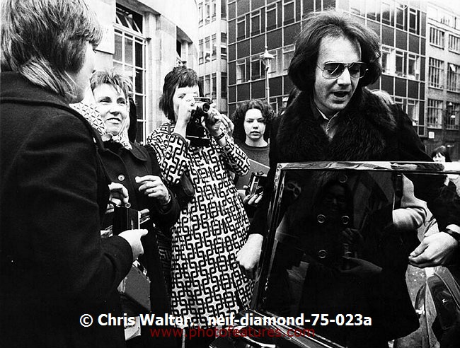 Photo of Neil Diamond for media use , reference; neil-diamond-75-023a,www.photofeatures.com