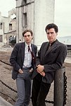 Photo of OMD 1981 Orchestral Manoeuvres  Paul Humphreys and Andy McCluskey on Alcatraz