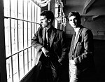 Photo of OMD 1981 Orchestral Manoeuvres  Andy McCluskey and Paul Humphreys in Alcatraz