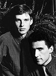 Photo of OMD 1981 Orchestral Manoeuvres  Paul Humphreys and Andy McCluskey  