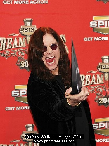 Photo of Ozzy Osbourne for media use , reference; ozzy-9824a,www.photofeatures.com